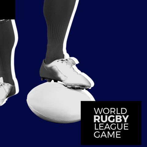 player ready to kick rugby ball on blue background - Download Free Stock Templates Pikwizard.com