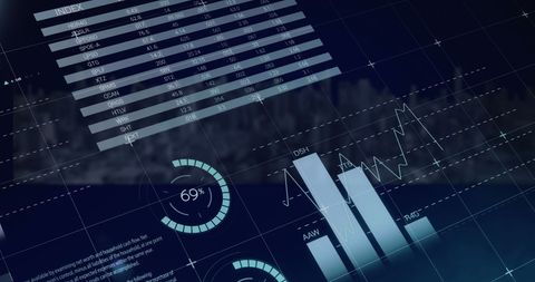 Digital Financial Data Interface with Business Analytics - Download Free Stock Images Pikwizard.com