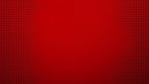 Minimalist red gradient panel with black grid margins for modern graphic design