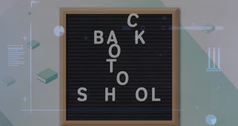 Dynamic Blackboard Back to School Animation