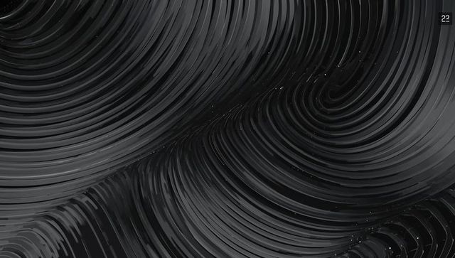 Abstract Digital Swirling Metallic Grooves with Dynamic Texture