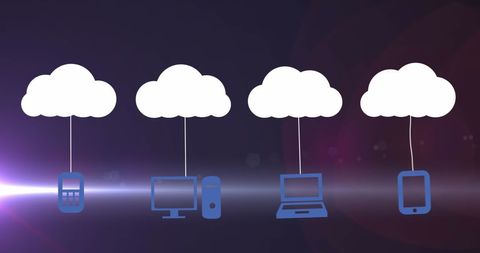 Cloud Computing Network Access Across Devices - Download Free Stock Images Pikwizard.com