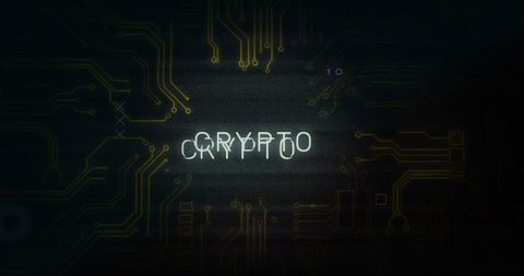 Crypto Technology with Digital Circuit Overlay - Download Free Stock Images Pikwizard.com