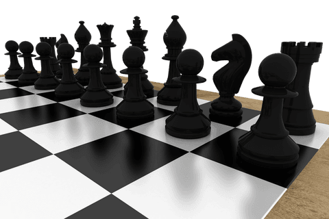 transparent black chess pieces lined up on checkered board - Download Free Stock Videos Pikwizard.com