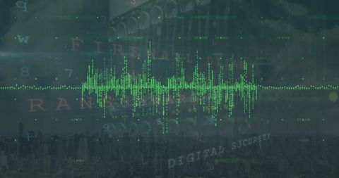 Cybersecurity Concept with Digital Data Interface and Servers - Download Free Stock Images Pikwizard.com