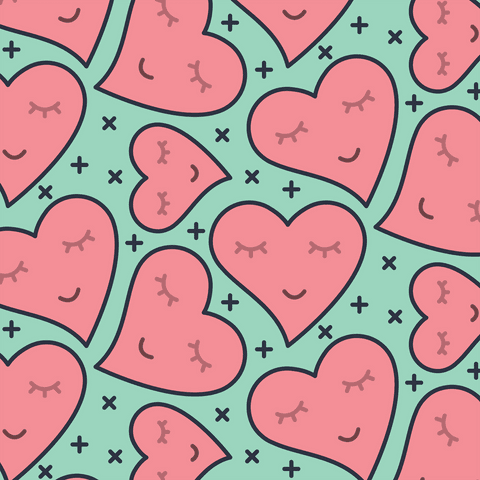 Cheerful Pink Hearts Pattern on Transparent Background for Valentine's Day - Download Free Stock Videos Pikwizard.com