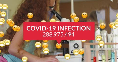 Covid-19 infection rising: statistic and safety awareness concept