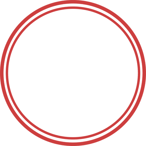 minimalist red double circle on transparent background - Download Free Stock Videos Pikwizard.com