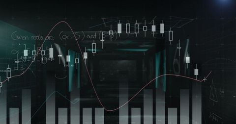 Financial Data and Math Equations on Digital Screen Interface - Download Free Stock Images Pikwizard.com