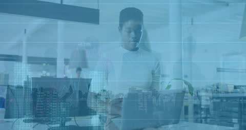 Digital Financial Analysis Amidst Diverse Business Team