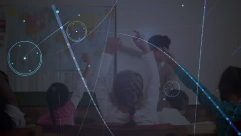 Children Engaging in Classroom Learning with Digital Connections