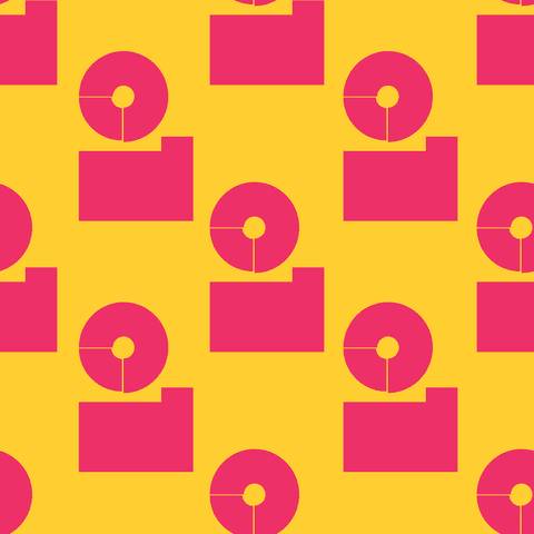 Seamless Transparent Geometric Pink and Yellow Pattern Design - Download Free Stock Videos Pikwizard.com