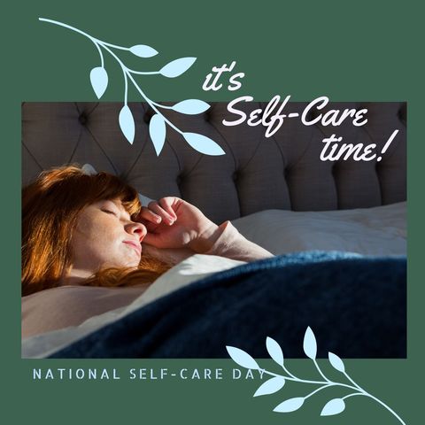 celebrating self-care time with peaceful rest - Download Free Stock Templates Pikwizard.com