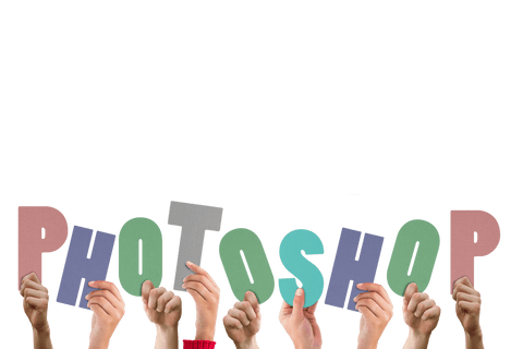 Transparent Hands Holding Photoshop Text Cutouts - Download Free Stock Videos Pikwizard.com