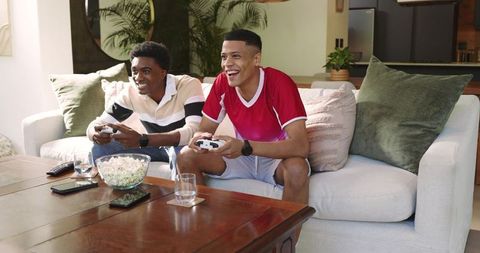 Friends Enjoying Video Games Making Quality Time Fun and Engaging