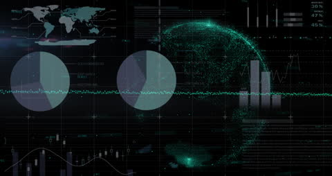 Digital Analysis Animation with Global Charts and Graphs