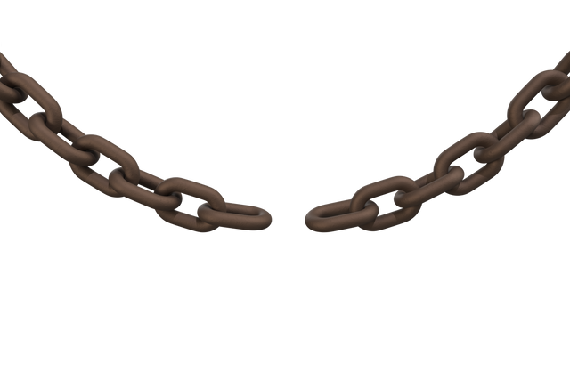 Closeup View of Broken Metallic Chain on Transparent Background - Download Free Stock Videos Pikwizard.com