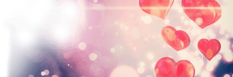 Floating Transparent Hearts with Vibrant Light Burst - Download Free Stock Videos Pikwizard.com