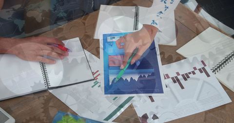 Collaboration on Data Insights and Graph Analysis - Download Free Stock Images Pikwizard.com