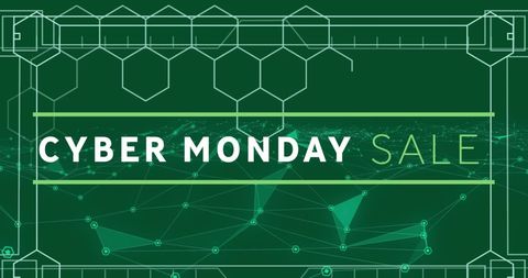Cyber Monday Sale Digital Shopping Concept with Futuristic Design - Download Free Stock Images Pikwizard.com