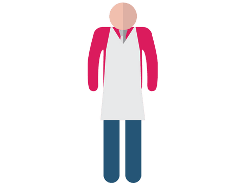 Abstract Figure in Pink Jacket with White Apron on Transparent Background - Download Free Stock Videos Pikwizard.com