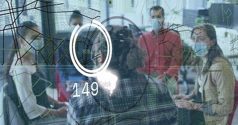 Professionals Analyzing Digital Data During Conference Meeting