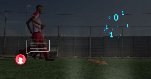 Soccer training with digital technology enhancements