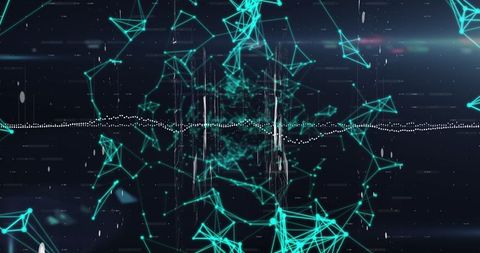 Digital Data Processing with Glowing Green Connections - Download Free Stock Images Pikwizard.com