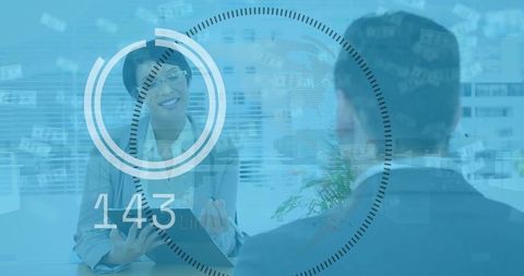 Futuristic Business Technology in Professional Corporate Meeting