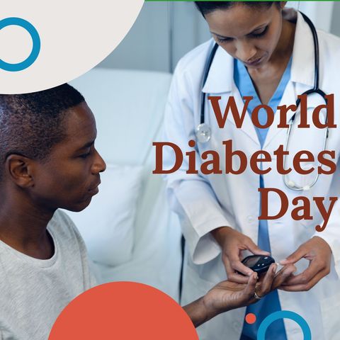 Doctor Checking Blood Sugar for World Diabetes Day Awareness - Download Free Stock Templates Pikwizard.com
