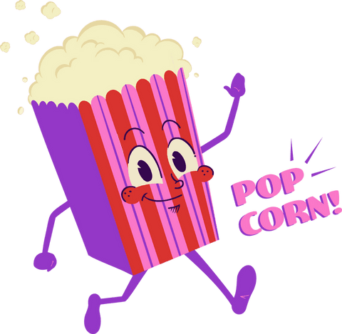 playful dancing popcorn cartoon on transparent background - Download Free Stock Videos Pikwizard.com