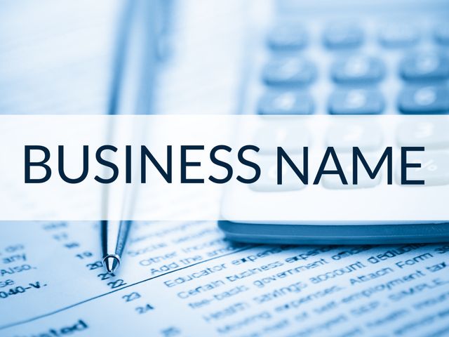 Sleek Business Name Template Highlighting Financial Precision - Download Free Stock Templates Pikwizard.com