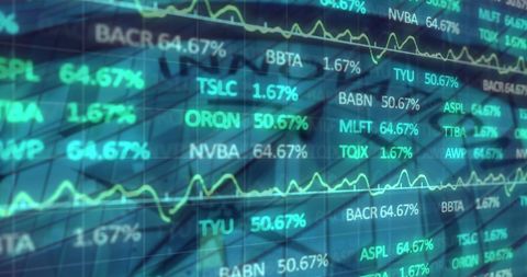 Financial Data Displayed on Overlapping Charts with Global Concept - Download Free Stock Images Pikwizard.com
