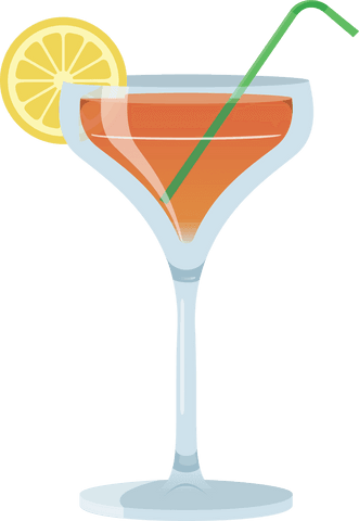 refreshing transparent cocktail drink with lemon and straw - Download Free Stock Videos Pikwizard.com