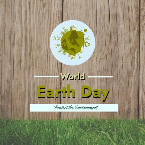 World Earth Day Environmental Protection Design with Globe - Download Free Stock Templates Pikwizard.com