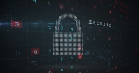 Digital Lock with Cybersecurity Encryption Concept - Download Free Stock Images Pikwizard.com