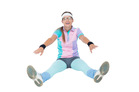 energetic hipster in retro sports style with transparent background - Download Free Stock Videos Pikwizard.com