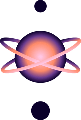 glowing atomic structure with crossing rings on transparent background - Download Free Stock Videos Pikwizard.com