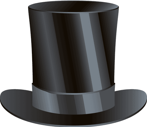 elegant top hat with shiny bands on transparent background - Download Free Stock Videos Pikwizard.com