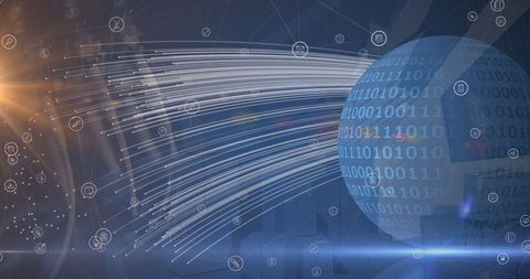 Digital Transformation with Global Data Network - Download Free Stock Images Pikwizard.com