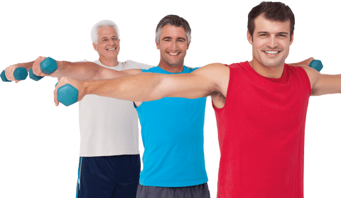 transparent fitness enthusiasts lifting dumbbells - Download Free Stock Videos Pikwizard.com