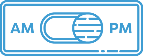 Transparent Blue AM PM Time Icon with Pac-Man Maze Shapes - Download Free Stock Videos Pikwizard.com