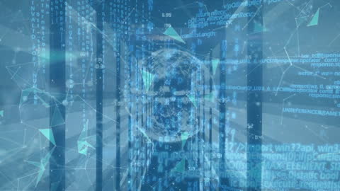 Global Data Processing with Digital Interface and Servers