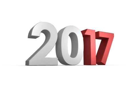 Bold Transparent Illustrative 3D 2017 Text on Clear Background - Download Free Stock Videos Pikwizard.com