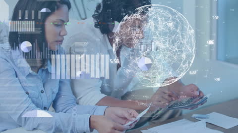 Global Networking in Business with Digital Data Visualization