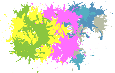 vibrant paint splatters on transparent background art design - Download Free Stock Videos Pikwizard.com