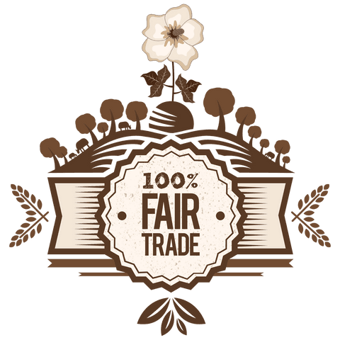 100 percent fair trade label with natural elements on transparent background - Download Free Stock Videos Pikwizard.com