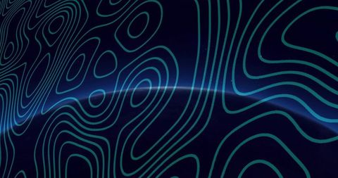 Futuristic digital contour lines with neon vibes