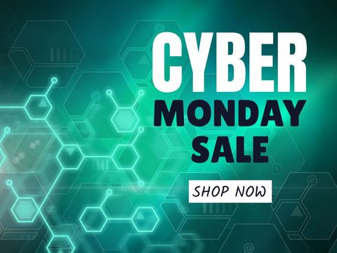 Dynamic Cyber Monday Sale Promotion Highlighting Digital Shopping - Download Free Stock Templates Pikwizard.com