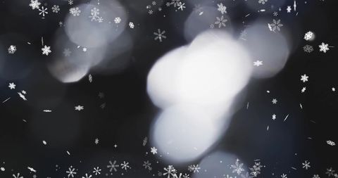Magical Winter Snowfall With Soft Light Flare - Download Free Stock Images Pikwizard.com